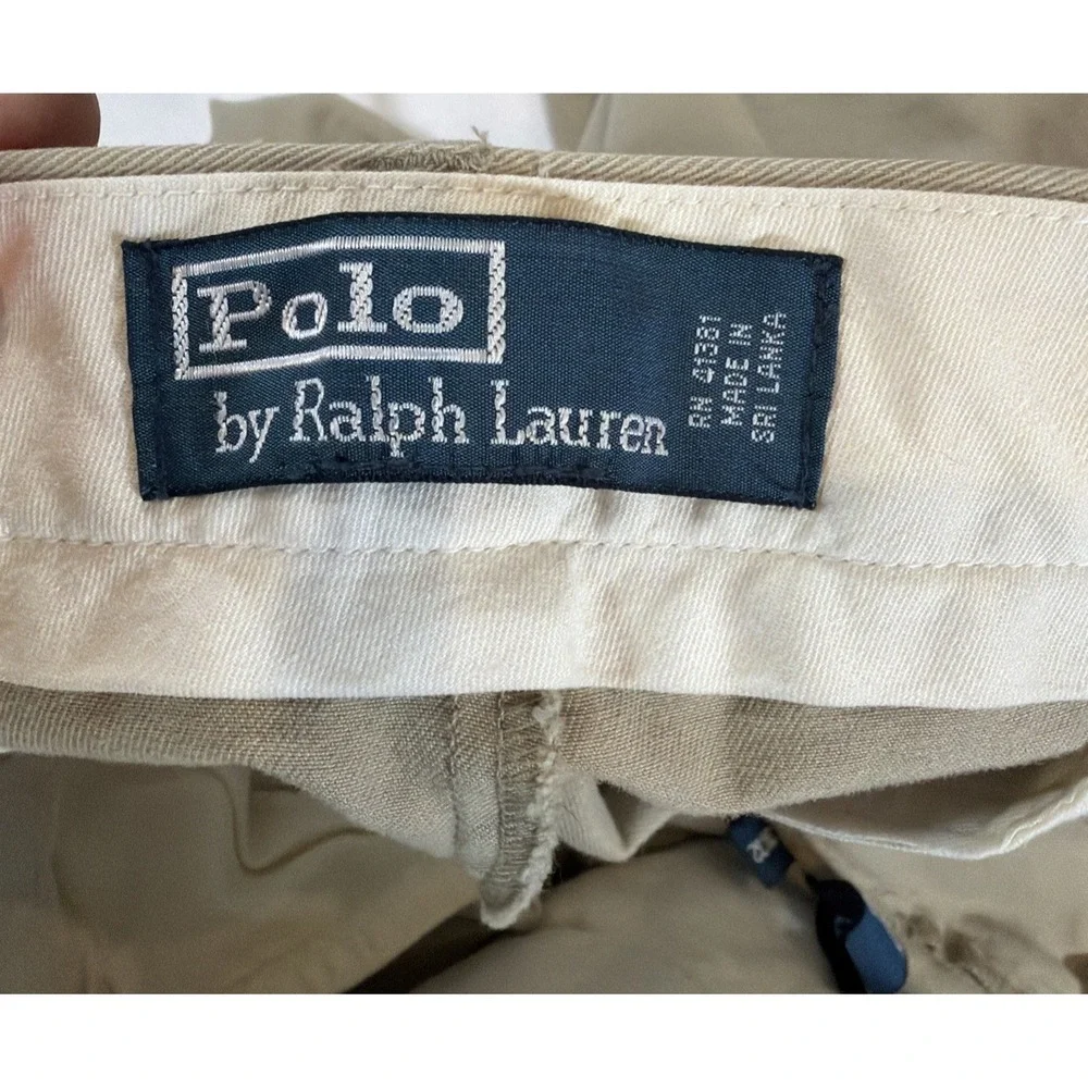 Polo‎ Ralph Lauren Mens 38x32 Beige Khaki Chino Pants Classic Fit Casual